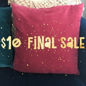 Velvet Pillow Fuchsia/Pink- Square *IKEA*